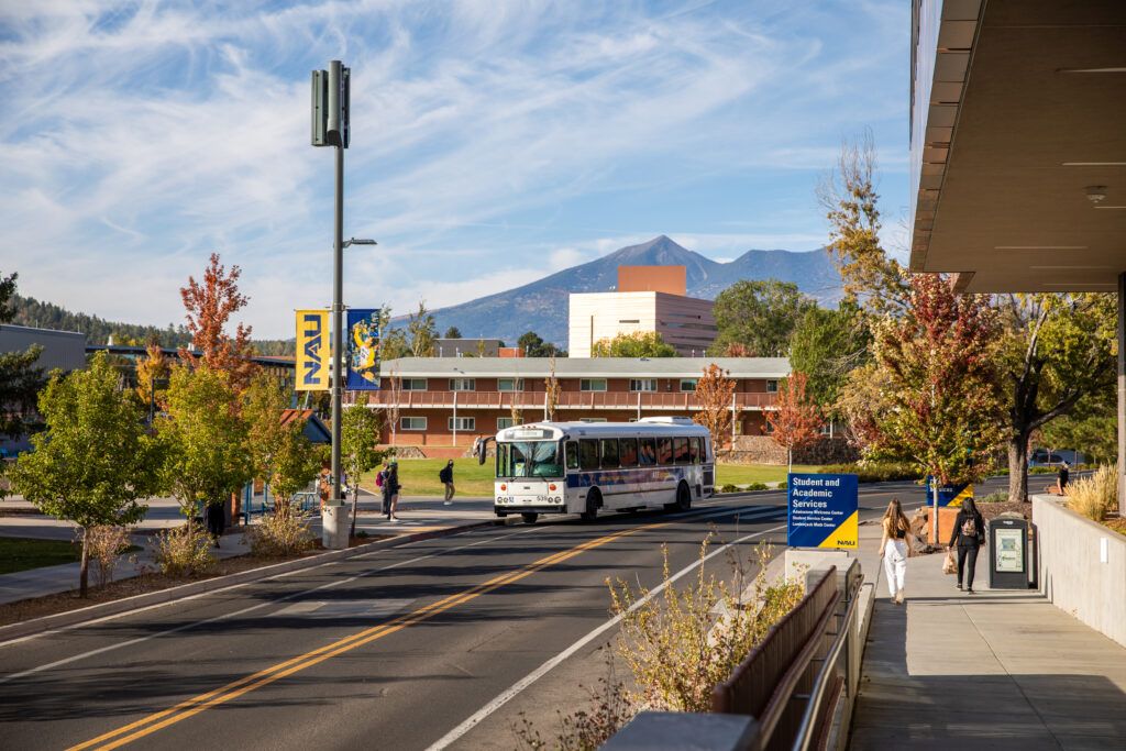 A peaceful and colorful spring day on N A U's Flagstaff Mountain Campus.